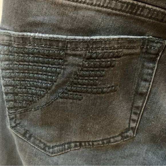 Maje Grey Skinny Jean Embroidered Back Pockets 38 - Picture 7 of 13